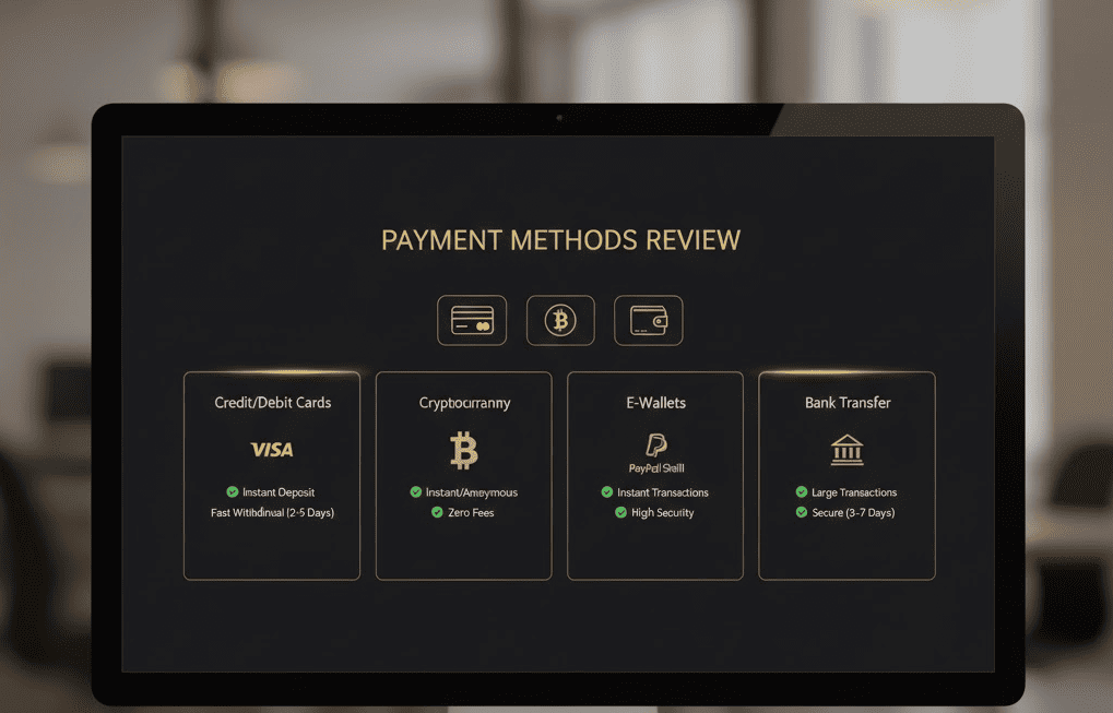 Métodos de pago casino